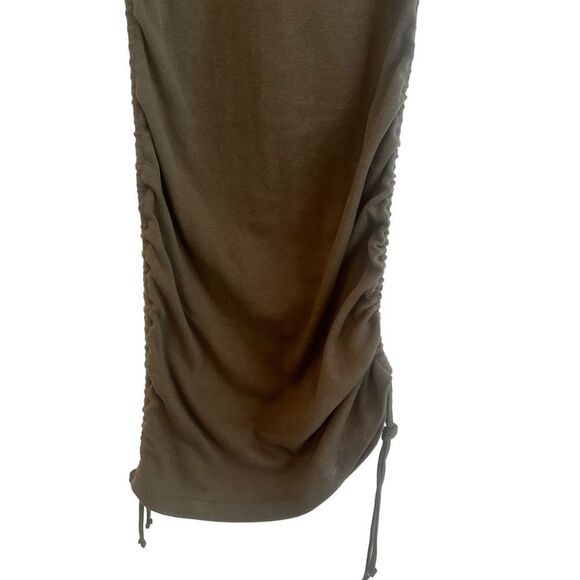 Good American Ruched Mini Tank Dress in Sea Turtle Good American Size 2 - Picture 5 of 8